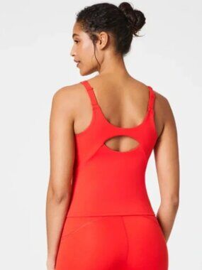 SPANX Power Boost Shelf Bra Tank Poppy NWT Large